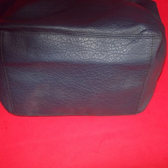 Blue Double Zipper Shoulder Bag - Picture 3 of 6